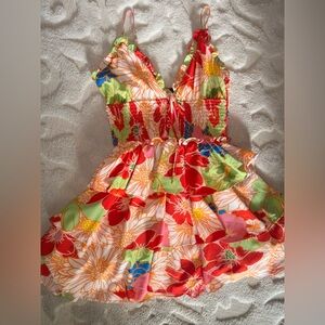 Floral mini dress !